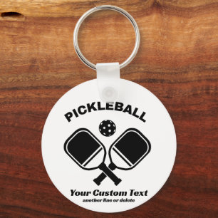 Pickleball Club Pickleball Paddle & Ball Custom Key Ring