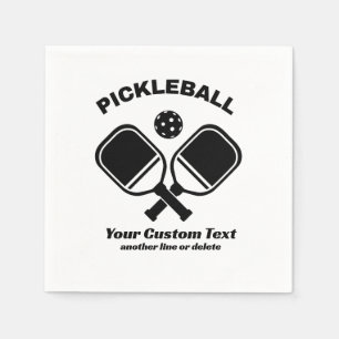 Pickleball Club Pickleball Paddle & Ball Custom Napkin