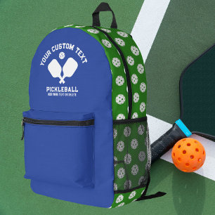Pickleball Club Team Name Any Colours Personalised Printed Backpack