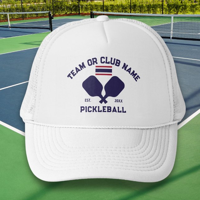 Pickleball Club Team Name Thailand Thai Flag Trucker Hat (Creator Uploaded)