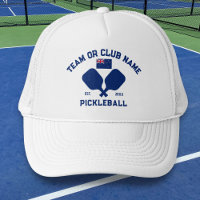 Pickleball Club Team New Zealand NZ Flag Custom
