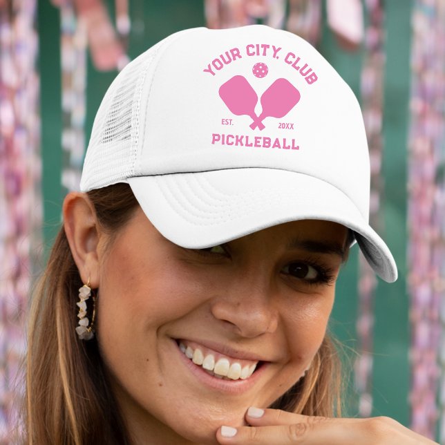 Pickleball Club Team Player Custom Pickle Gift Trucker Hat (Creator Uploaded)