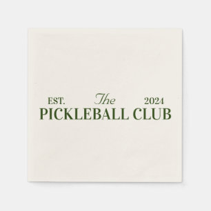 pickleball club themed party  napkin