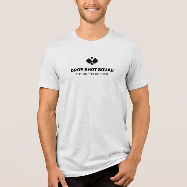 Pickleball Club Tournament Team Custom Name, Text Tri-Blend Shirt (Front)
