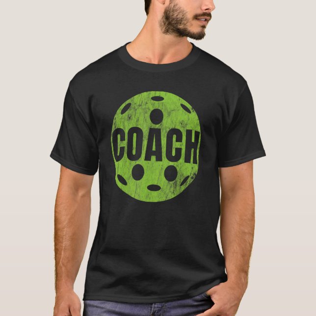 Pickleball Coach  Pickleball Paddleball Player Spo T-Shirt (Front)