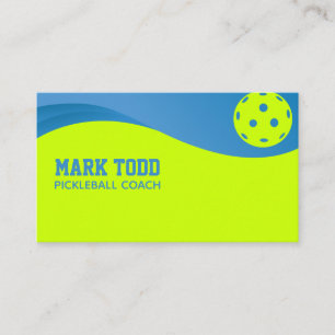 pickleball Coach - pickleball Player Business Card