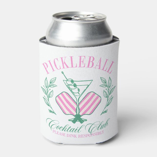 Pickleball Cocktail Club Can Cooler (Can Front)