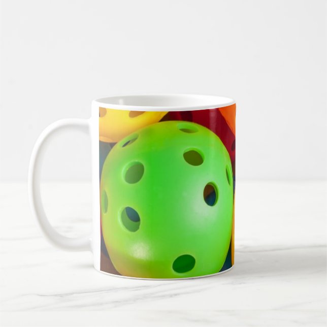 Pickleball Colourful Coffee Mug (Left)