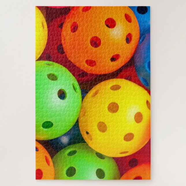 Pickleball Colourful Jigsaw Puzzle (Vertical)