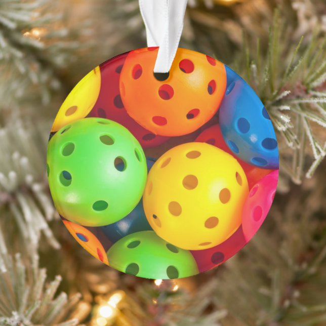 Pickleball Colourful Ornament (Tree)