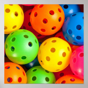Pickleball Colourful Poster