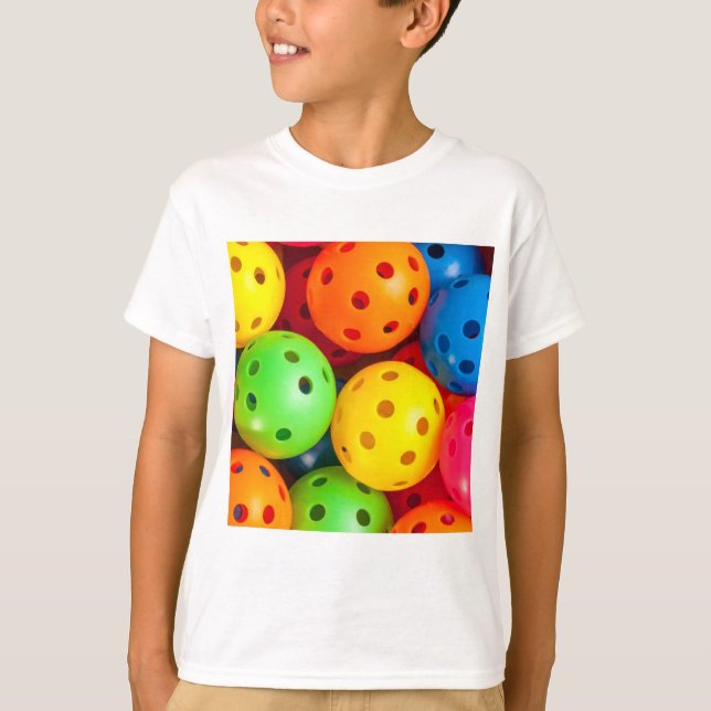 Pickleball Colourful T-Shirt (Front)
