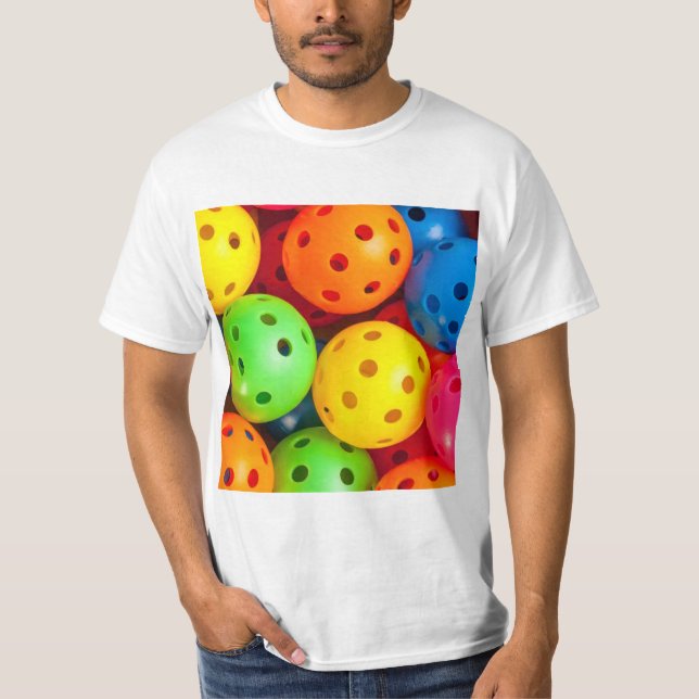 Pickleball Colourful T-Shirt (Front)