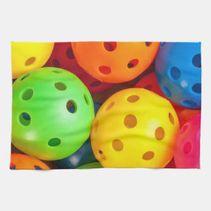 Pickleball Colourful Tea Towel