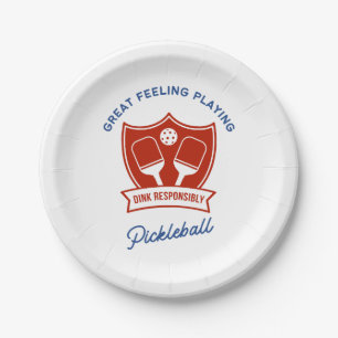 Pickleball cool design to wear paper plate