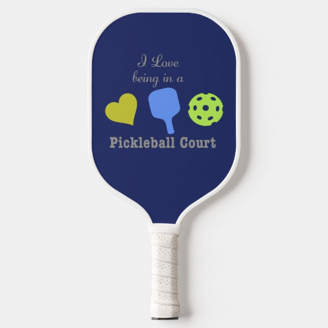 Pickleball Court Funny Pickleball Paddle (Front)