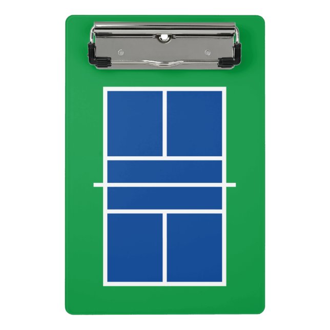 Pickleball court mini clipboard for coach & player (Front)