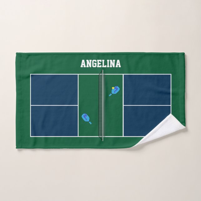 Pickleball Court Personalised Hand Towel (Hand Towel)