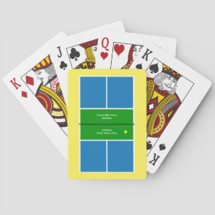 Pickleball Court Playing Cards