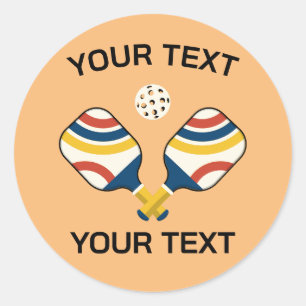 Pickleball Custom Classic Round Sticker