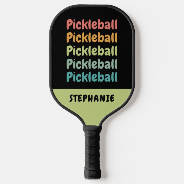 Pickleball Cute Pickleball Player Personalised  Pickleball Paddle (Front)