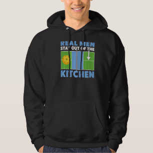Pickleball Dad Father Real Men Stay Out Of The Kit Hoodie