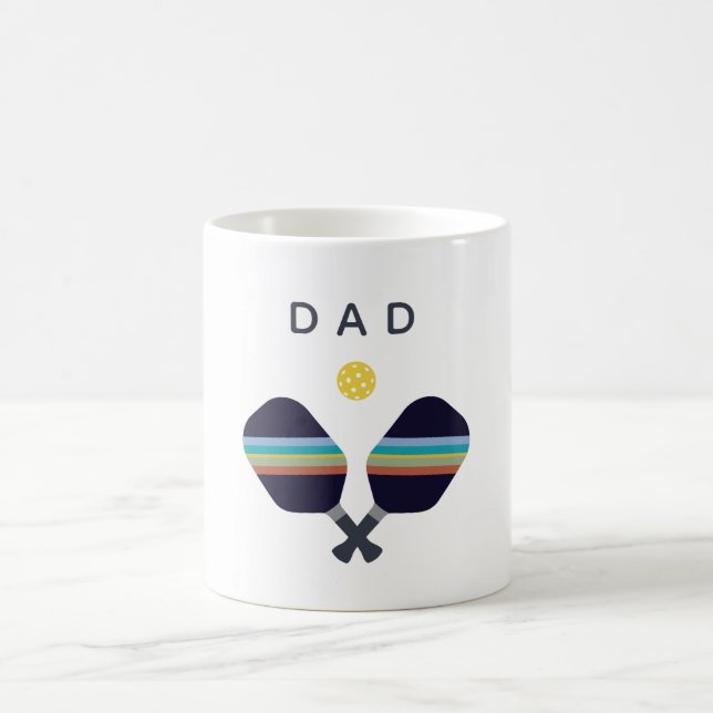 Pickleball Dad Father's Day Personalised Coffee Mug (Center)