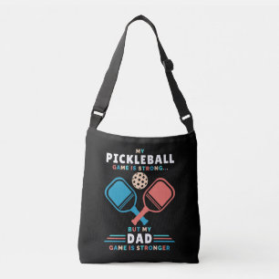 Pickleball Dad Stronger Dad Game Father Crossbody Bag