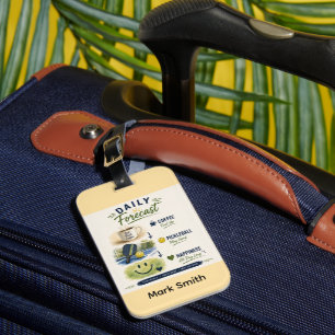 Pickleball Daily Forecast Luggage Tag