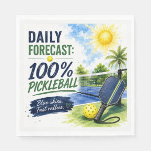 Pickleball daily life Forecast Napkin