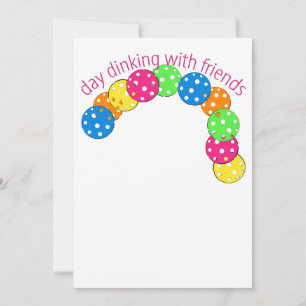 Pickleball Day Dinking with Friends Invitation