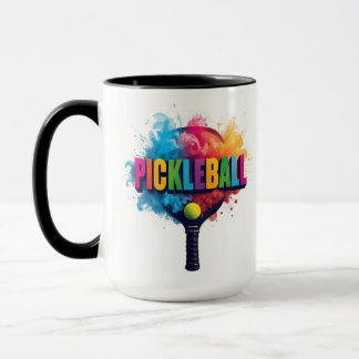 Pickleball design was created for this cup. mug