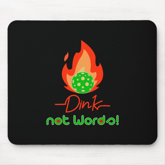Pickleball Dink, not words, Pickleball Mouse Mat (Front)
