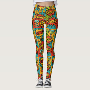Pickleball DINKED! Leggings With Comic Vibes