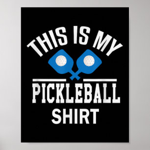 Pickleball - Dinker Badminton Tennis Pickleball Gi Poster