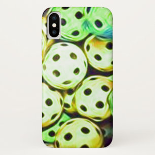 Pickleball Dream Yellow and Green Balls iPhone X Case