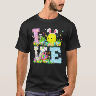 Pickleball Easter Egg Hunt Love Pickleball Easter T-Shirt