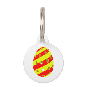 Pickleball Easter Egg Pet Tag
