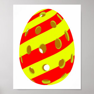 Pickleball Easter Egg Poster