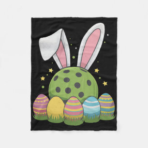 Pickleball Easter Fleece Blanket