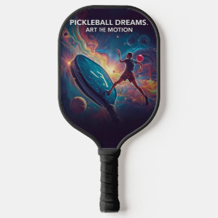 Pickleball Energy Swirl – Abstract Motion Poster Pickleball Paddle