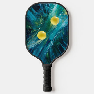 Pickleball Energy Swirl – Abstract Motion Poster Pickleball Paddle
