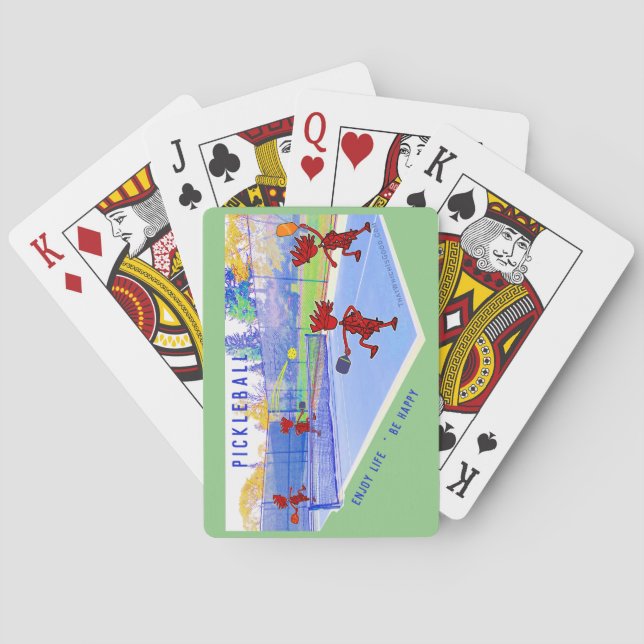 Pickleball Enjoy Life ... Classic Playing Cards (Back)