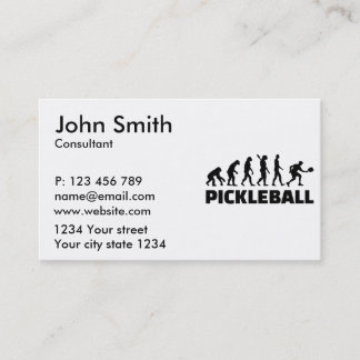 Pickleball evolution business card