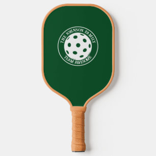 Pickleball Family Team Awesome Green Paddle