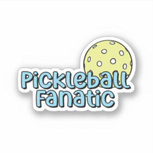 Pickleball Fanatic   Blue and Yellow Pickleball