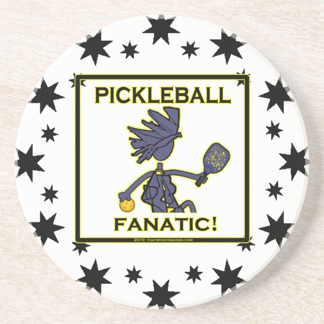 Pickleball Fanatic Coaster (Front)
