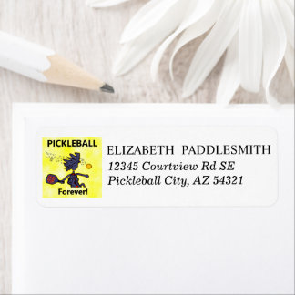 Pickleball Fearless Fun Address Label