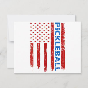 Pickleball Flag - Playing Paddleball Pickleball Am Save The Date