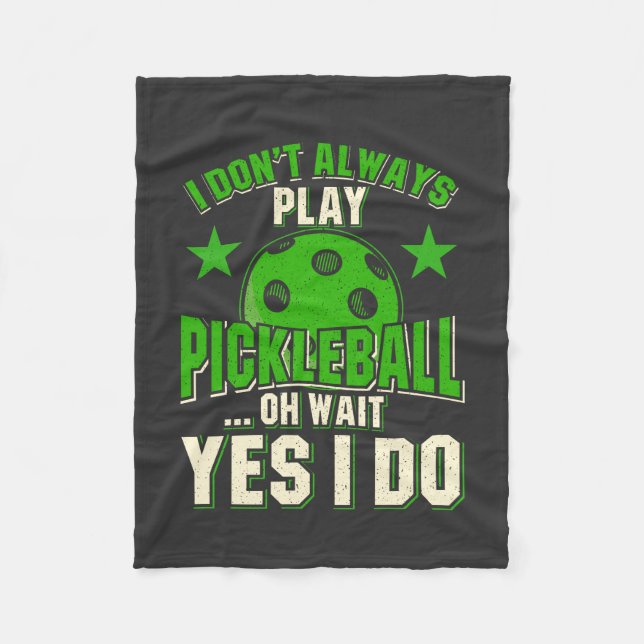 Pickleball Fleece Blanket (Front)